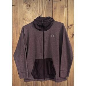 Womens UNDER ARMOUR Full Zip Loose Fit Lightweight ColdGear Jacket Coat MEDIUM